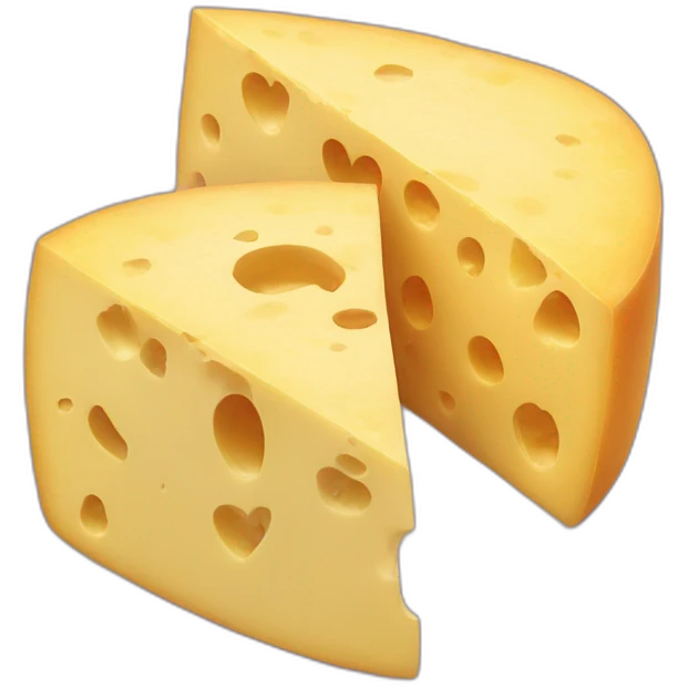 Cheese heart emoji