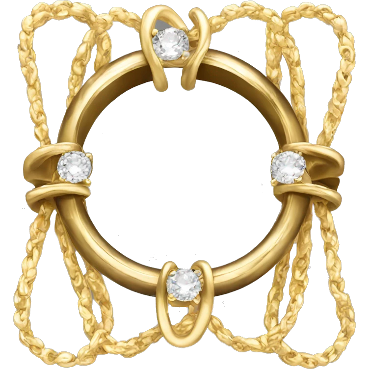 anillo d oro con diamante  emoji
