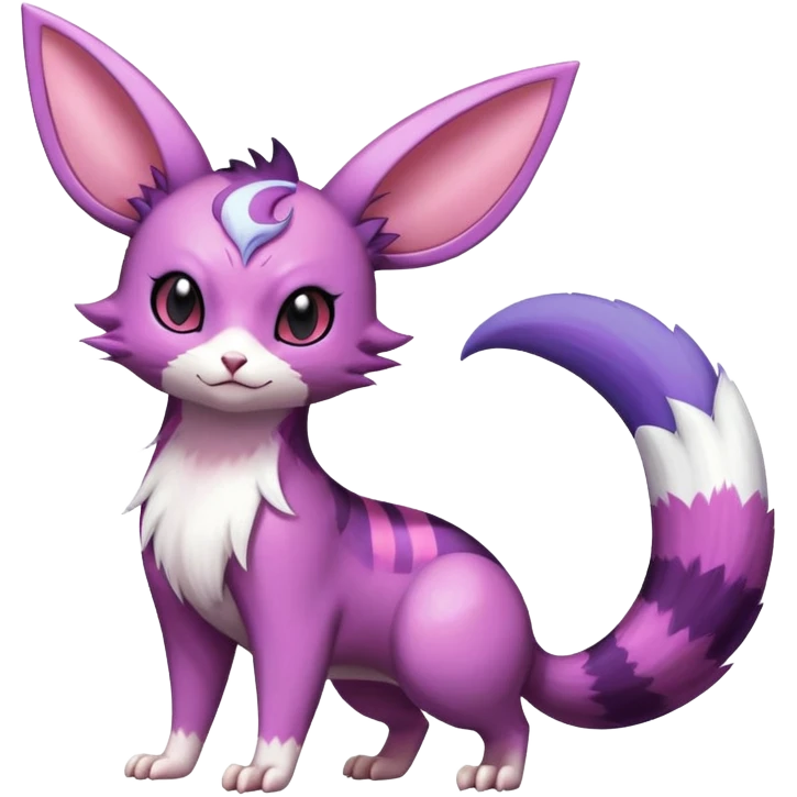 Shiny Furret-Espeon-Furret-Noibat-Noivern-Hybrid (Full body) emoji
