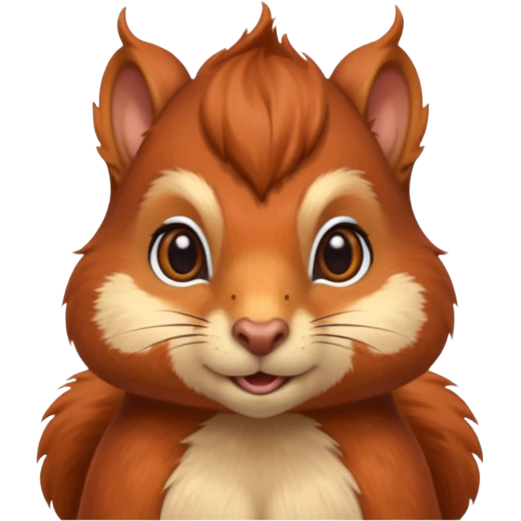 emoji  Realistic red Mama squirrel emoji