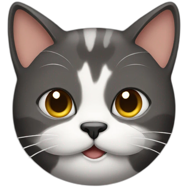 cat wearing a mustache emoji