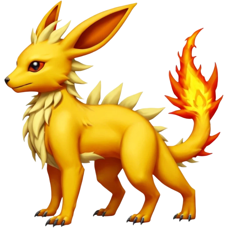Salandit-Jolteon-Flareon-Fakémon-hybrid-creature (full body)  emoji