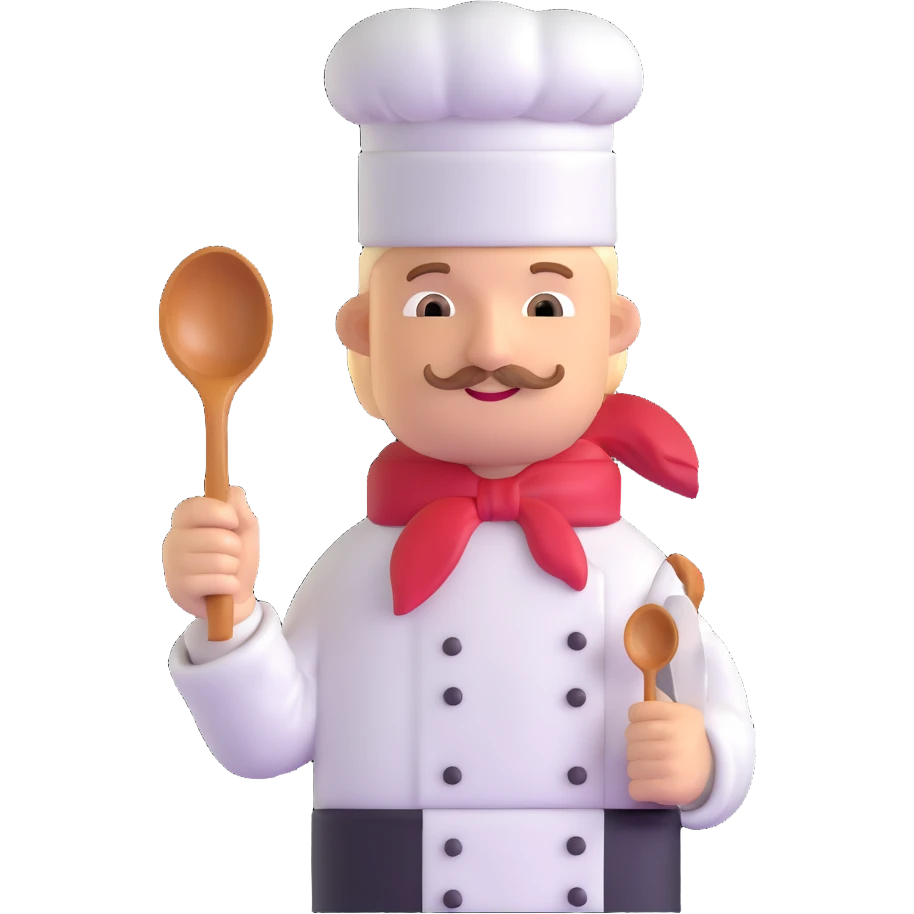 chef holding a spoon emoji