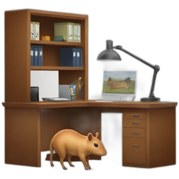 capivara home office emoji