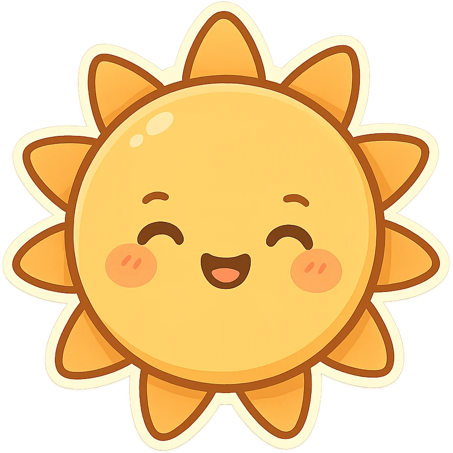 一个可爱的太阳 emoji