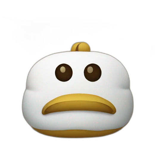 Coussin sur canard emoji