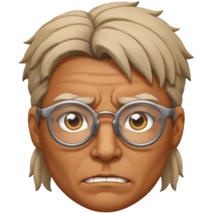 Glasses-Wearing wild Warrior emoji