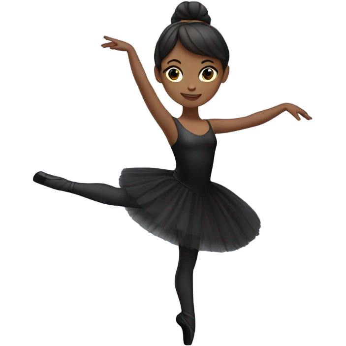 black sawn ballerina  emoji