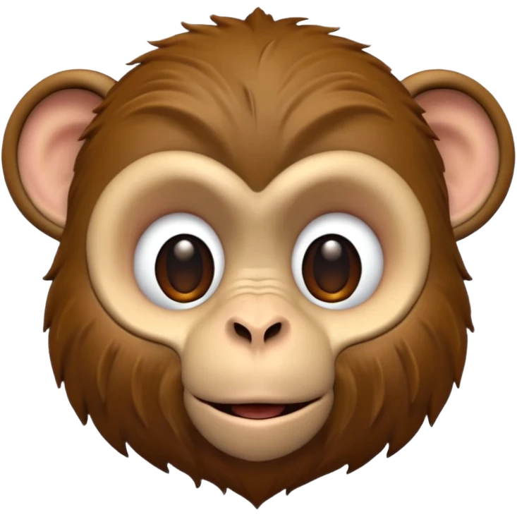 Monkey head 3d emoji