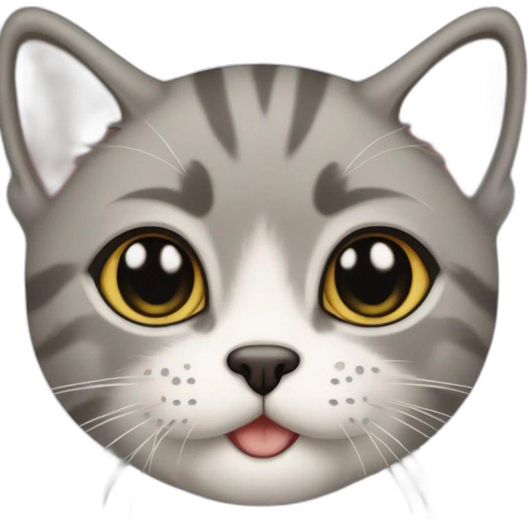 Gato em formarto de cachorro quente emoji
