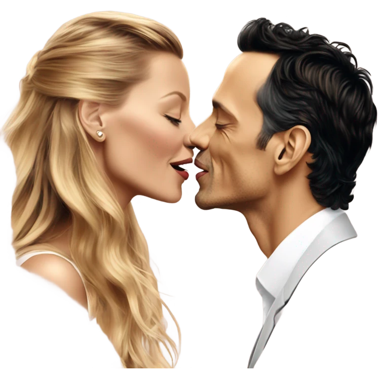 Marc anthony kissing Blake lively emoji