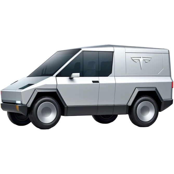 Tesla Cybertruck - Tesla (Model Year: 2022) (Iconic colour: Silver) emoji