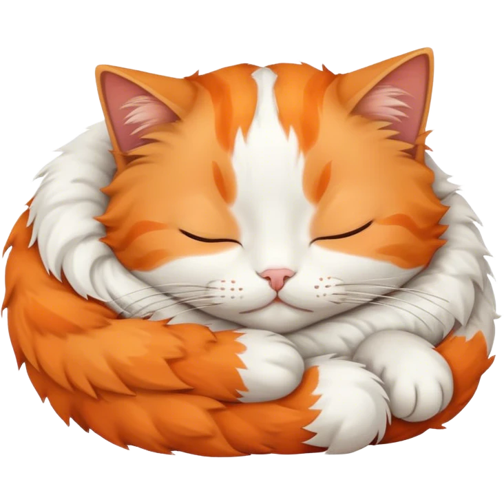 Cat sleeping  emoji