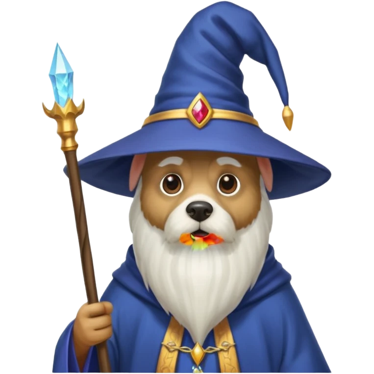 Dog wizard emoji