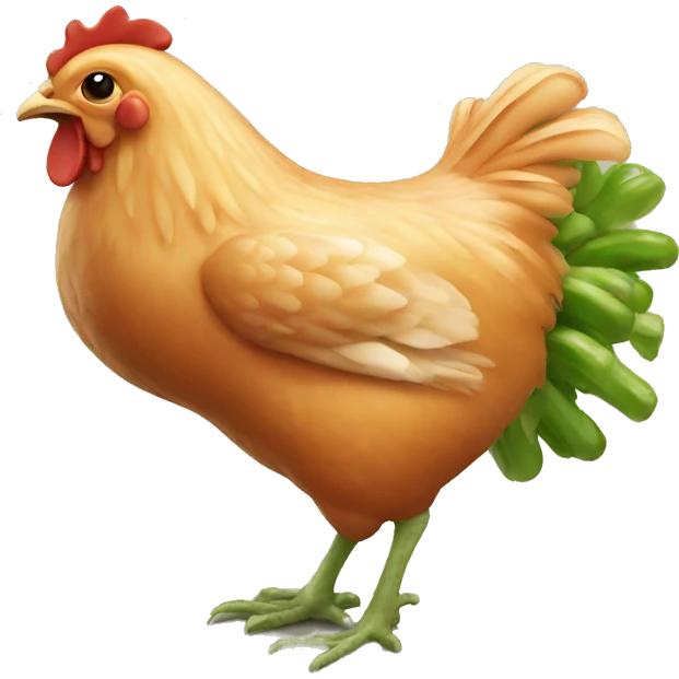 vegetable chicken emoji