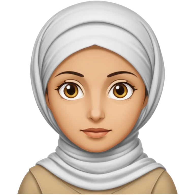 Portrait of a female Iranian civilian with a neutral expression 1980 emoji