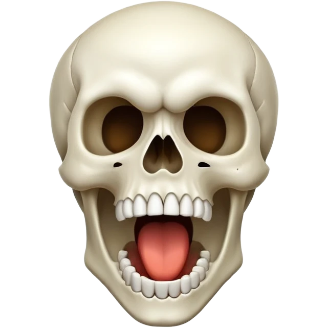 Skull screaming  emoji