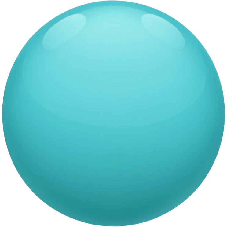 aqua color ball emoji