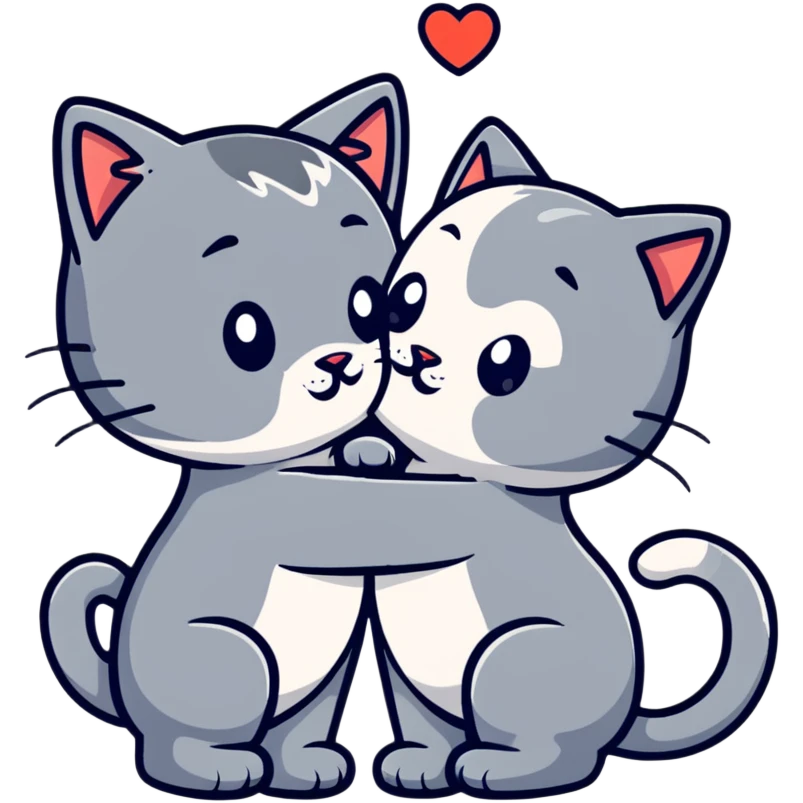 Cat kissing emoji