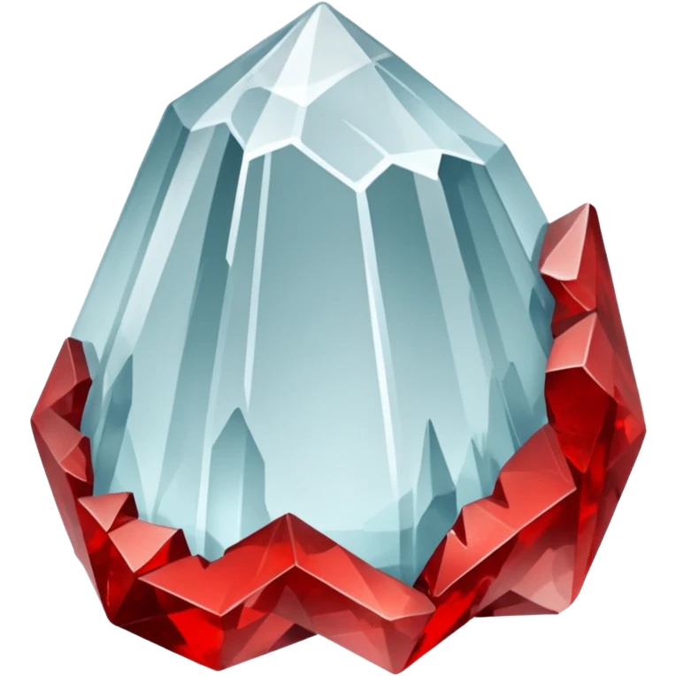raw quartz crystal red emoji
