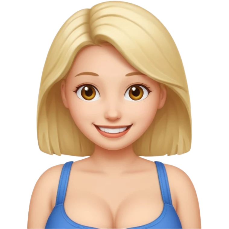 A girl with massive tits emoji