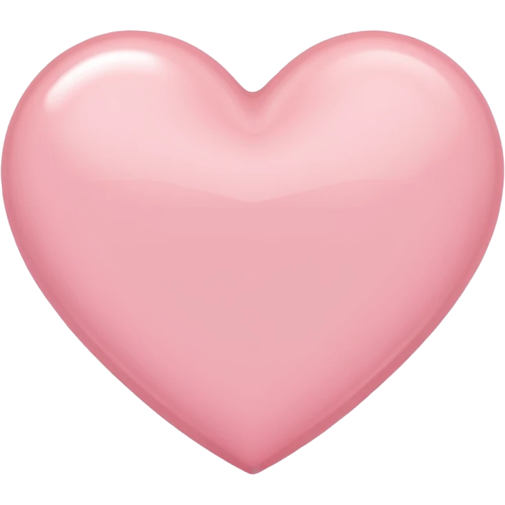 Light pink heart emoji