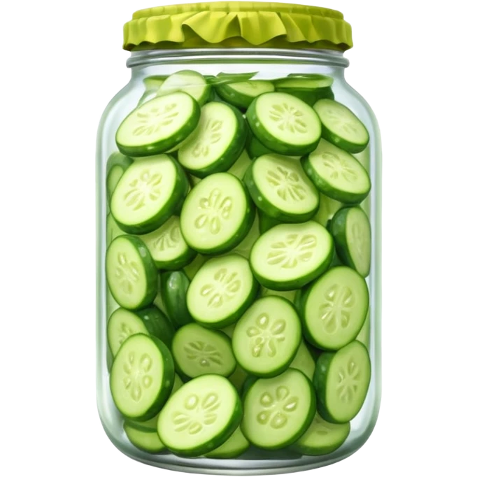 Pickled cucumbers in jar emoji