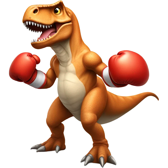 Boxing trex emoji