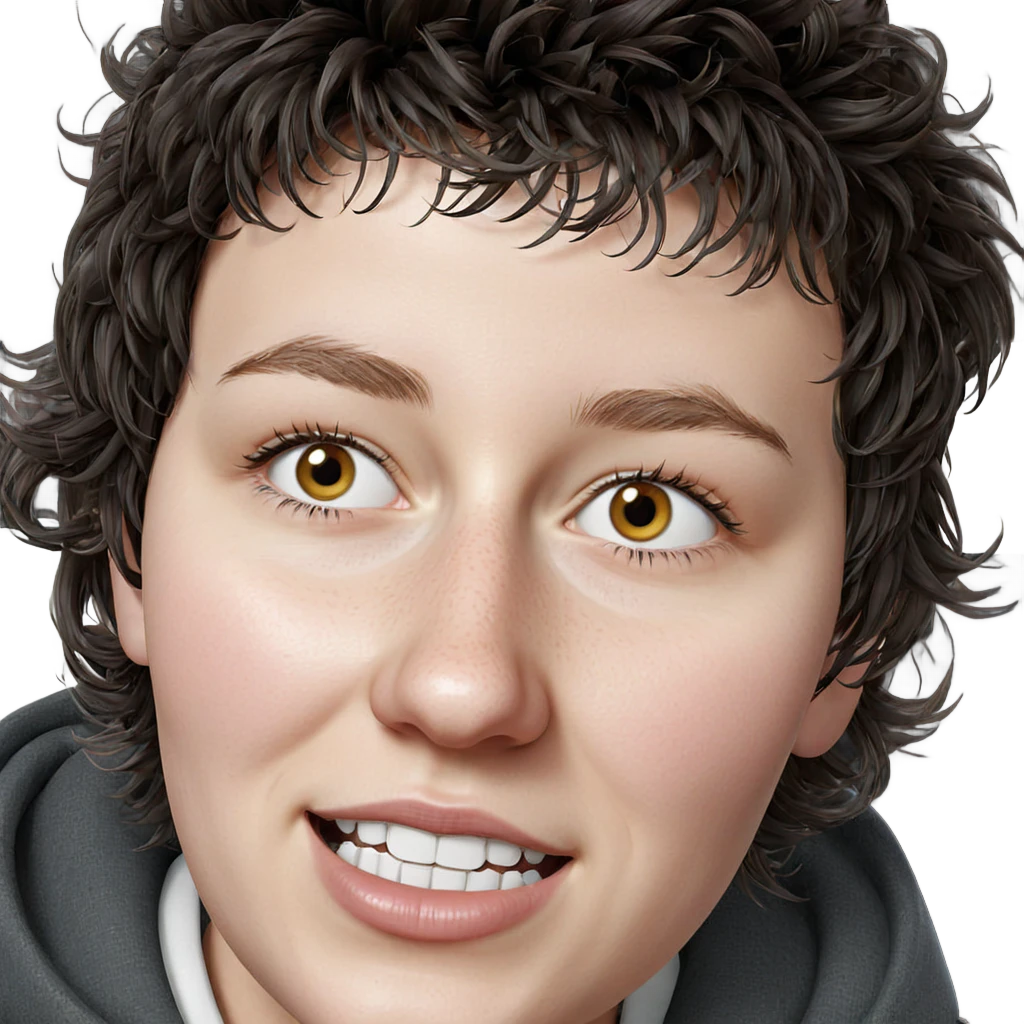 realistic portrait of girl emoji