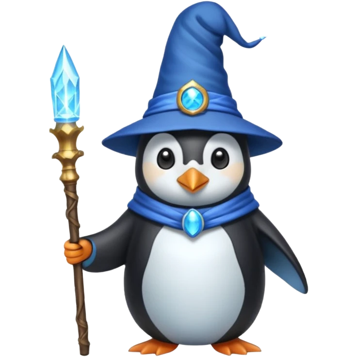 Penguin Wizard emoji