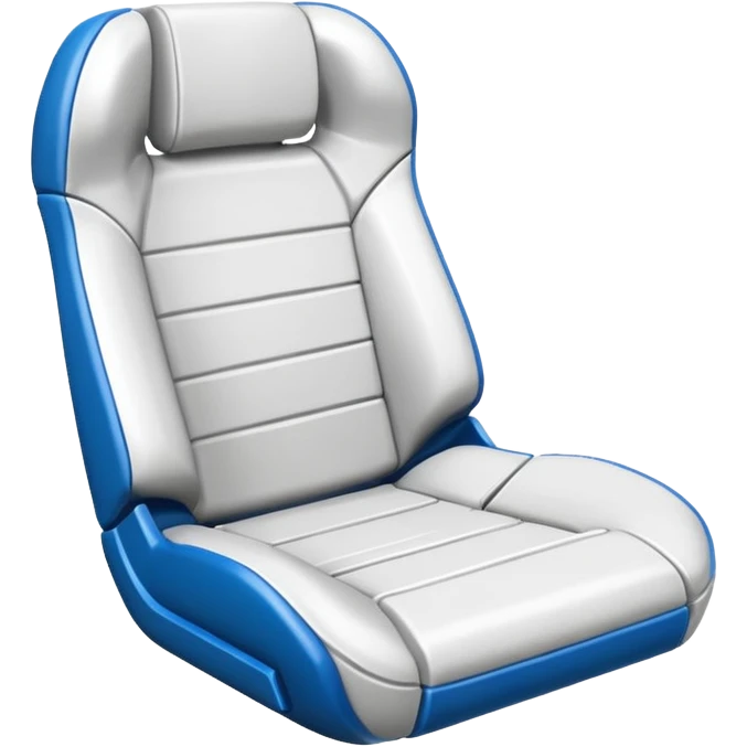 Generate an Airbnb category syle icon of a broken football seat, it should be a white icon and simplified emoji