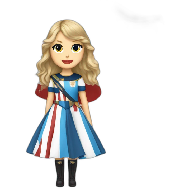 Taylor swift con la bandera argentina emoji