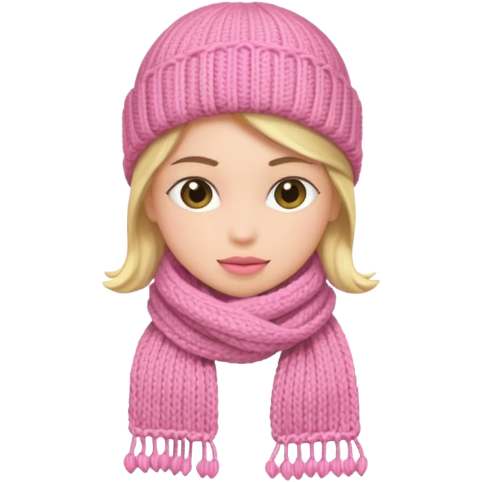 pink scarf emoji