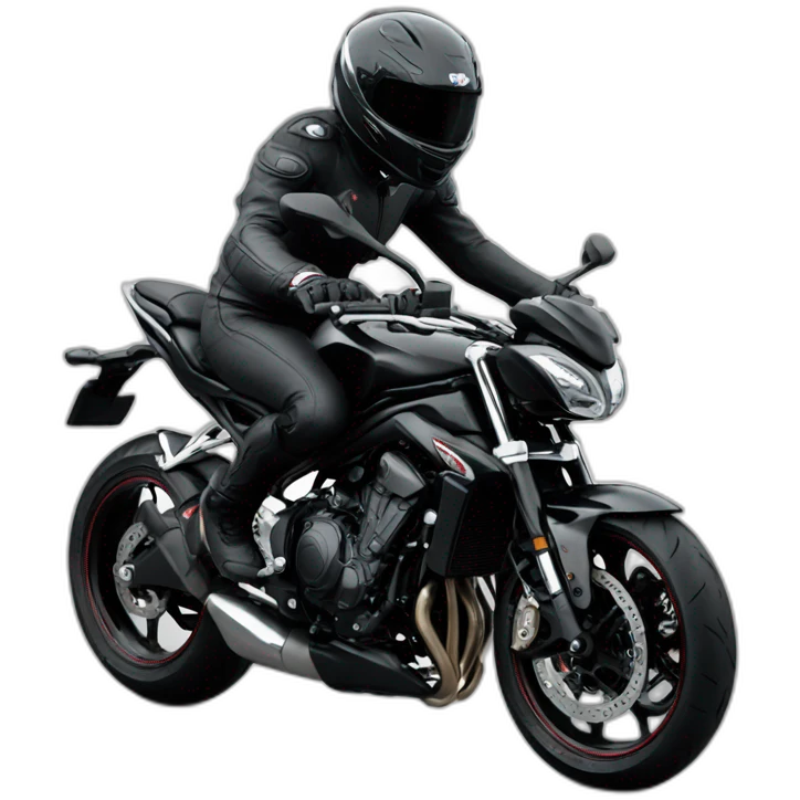 Trimph street triple wheeling emoji
