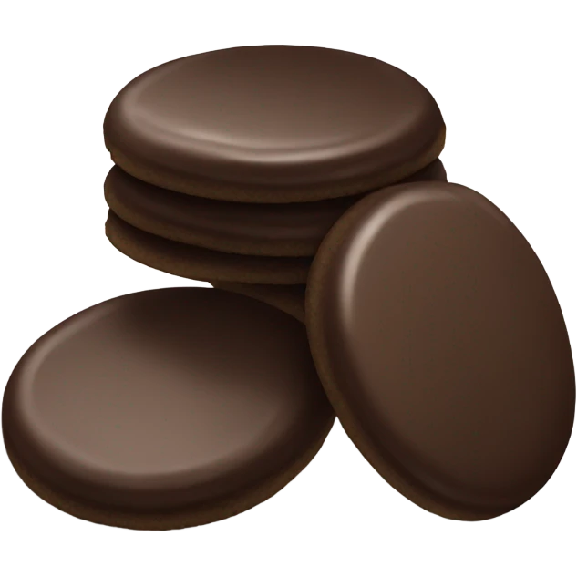 Shadow milk cookie emoji