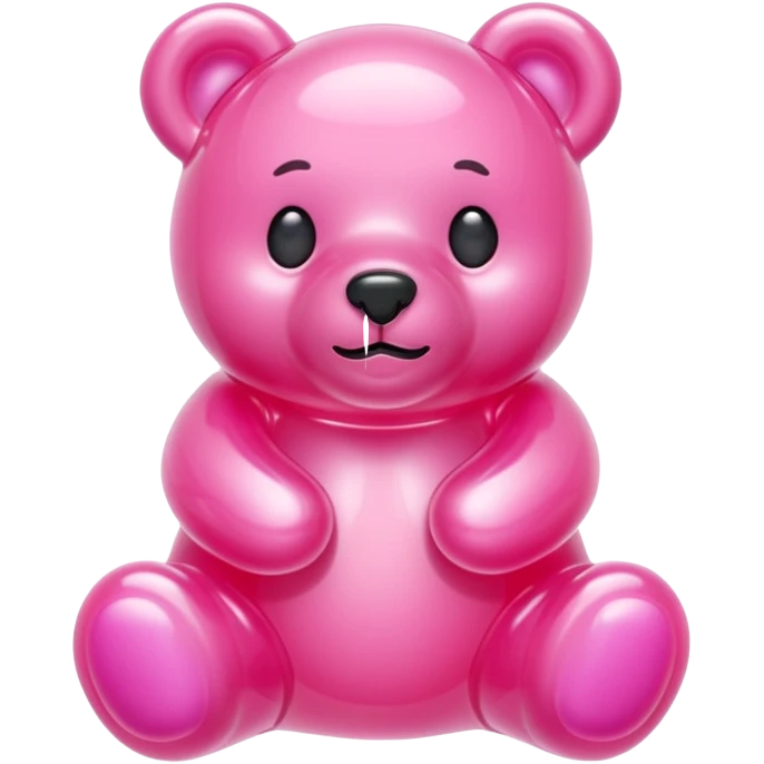 bubblegum pink jelly bear emoji