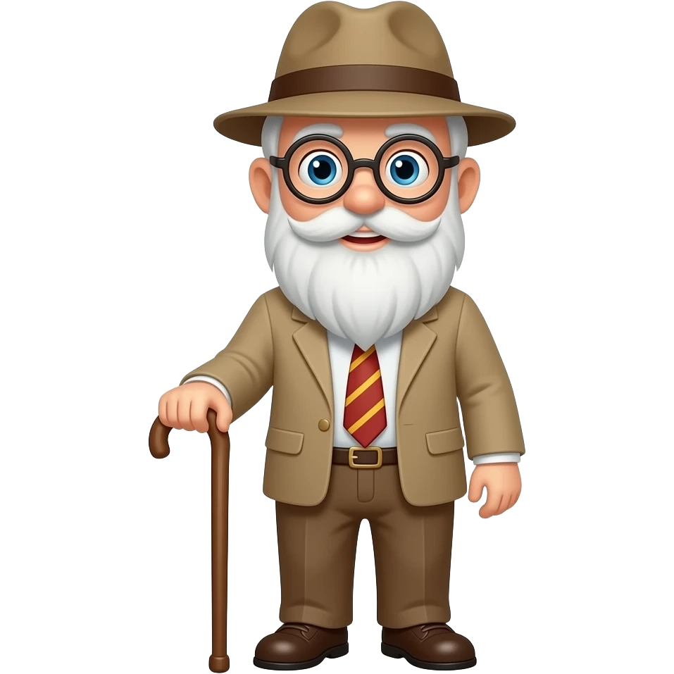 Old man w cane emoji