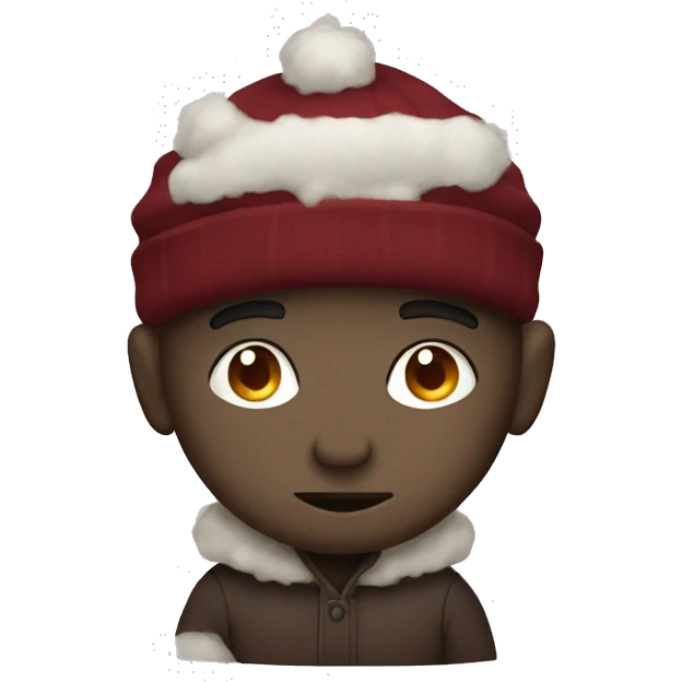 Dark red cozy emoji