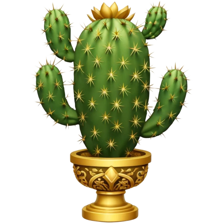 trophy shaped like cactus emoji