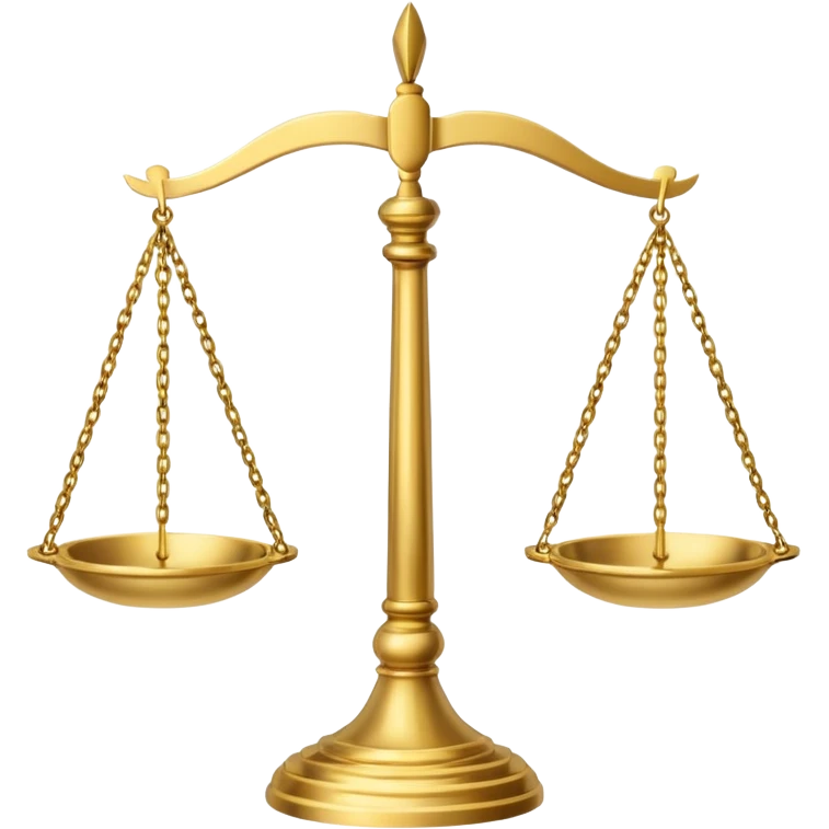 Courtroom Items, Scales of Justice – balance symbol of fairness

 emoji