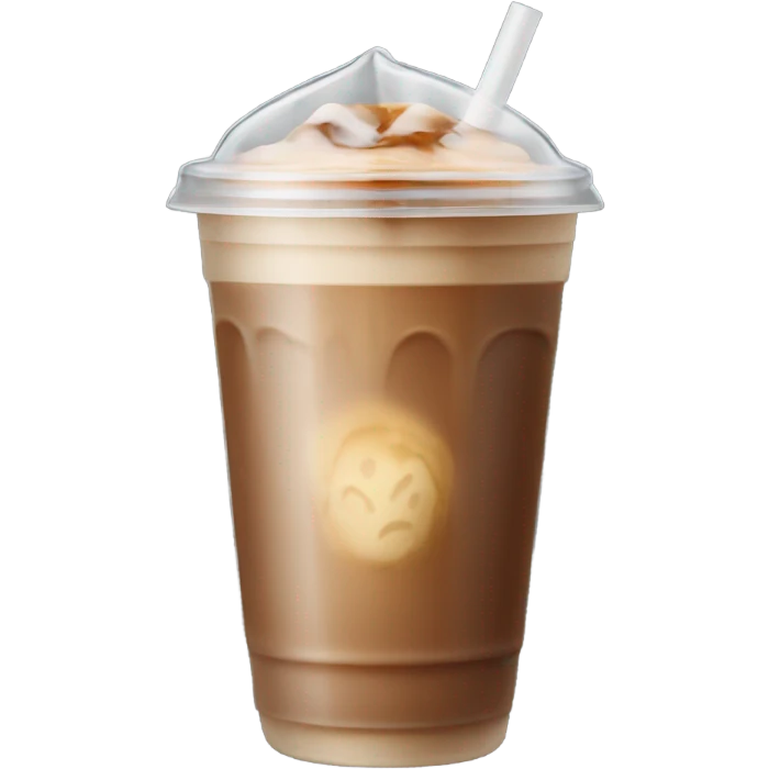Iced coffee to go cup emoji
