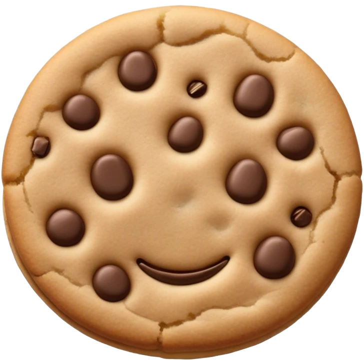 Plain tan Cookie emoji