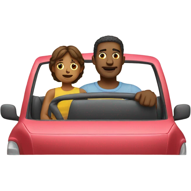 man in corsa with child  emoji