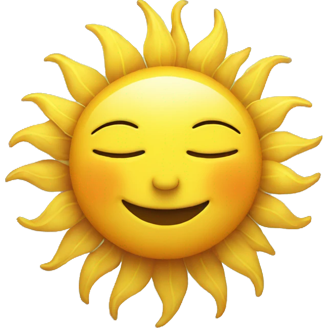 Peaceful Sun emoji