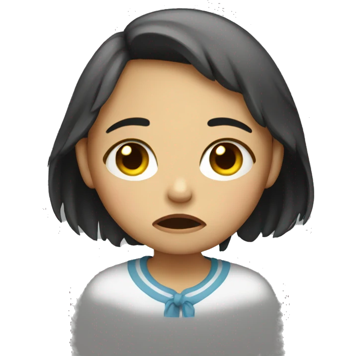 crying girl emoji