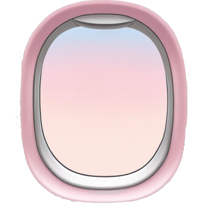 Light pink airplane window  emoji