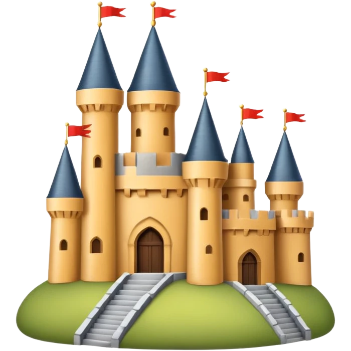 minimalistic castle emoji