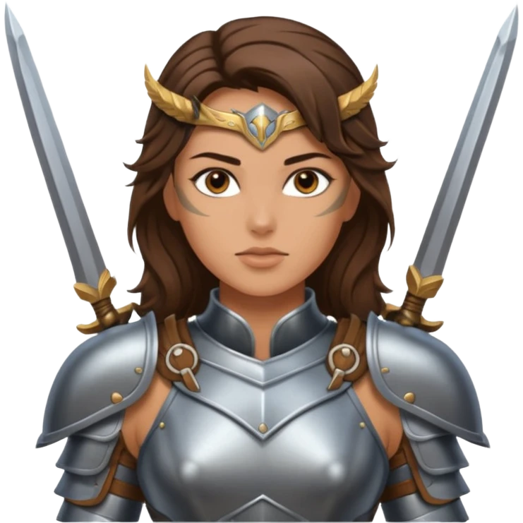 Valkyrie warrior brunette emoji