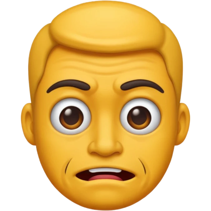 an ugly human, male emoji