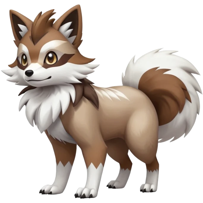  Zigzagoon-Furret-Lycanroc-Hybrid (Full body) emoji